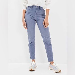 American Eagle Corduroy Mom Straight Pant Jeans - blue